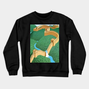 guy billout diving board Crewneck Sweatshirt